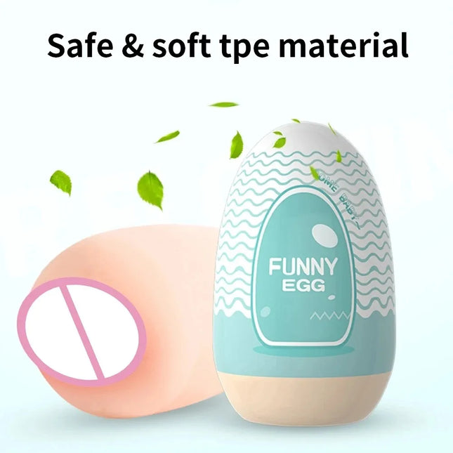 Laile Male Masturbation Egg, Portable Mini Pocket Pussy for Men, Disposable Sex Toy