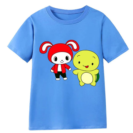 Kids Maizen JJ and Mikey T Shirt  Boys 100% Cotton Cartoon Tee Girls YouTube YouTuber Printed Top Wish Asha Children Clothes