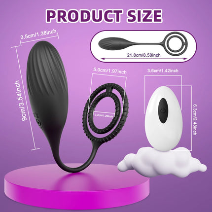 Anal Vibrator APP Control Vibrating Prostate Massager Anal Plug Cock Ring for Men Butt Plug for Gay Penis Ring Sex Toy for Male