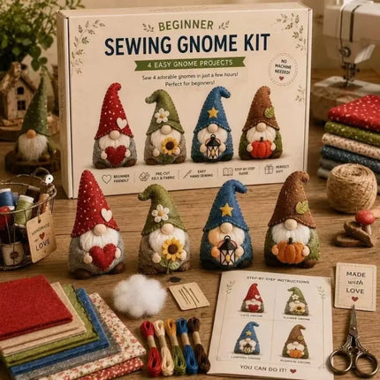 Pre-cut Fabric DIY Sewing Kit Easily Sewing Handcrafted Handmade Keychain Art Bird Cat Dogs Cartoon Animals Animal Keychain Kit