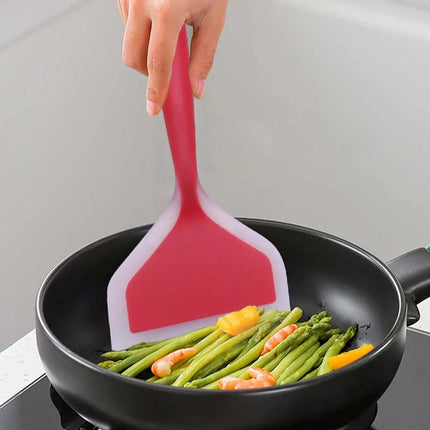 Silicone Spatula Wide Mouth Non-stick Scraper Steak Beef Egg Cooking Spatula Pancake Baking Tools Kitchen Cooking Shovel