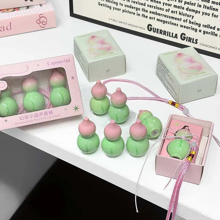 Cute Zucchini Jelly Lip Gloss Mirror Watery Gloss Liquid Lipstick Hydrating Lasting Moisturizing Tender Pink Student Lips Makeup