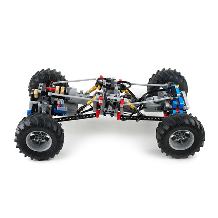 MOC 4WD 4 Wheels Drive Climbing Car with Suspension Shocks Technology Off-Road Car Remote Control Power Servo Motor Toys Gifts
