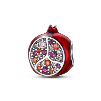 New 925 Sterling Silver Charms Bead Red Cherry Strawberry Love Heart Charm Fit Original Bracelet Pendant DIY Jewelry For Women