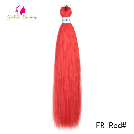 26"Corlorful Selling Jumbo Easy Braiding Hair Ombre Rainbow Braiding Cosplay Hair Synthetic Pre Stretched Hair Braids wigs