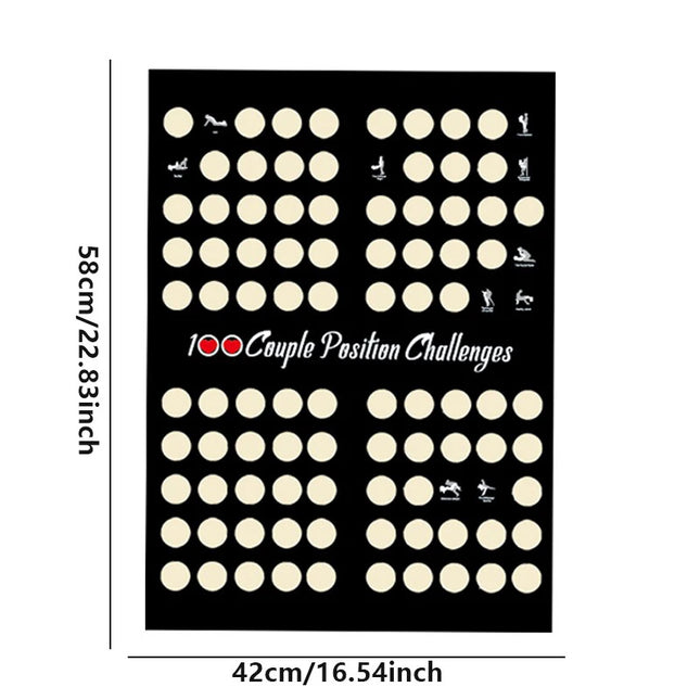 100 Sex Position Game Couples Sex Position Scratch Board Poster Love Game Scratch Date Night Scratch Game For Adults Sex Toys