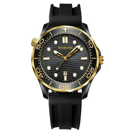 BINBOND Fashion Business Ultra-thin Seahorse Series Men's Quartz Watches Waterproof Luminous Sport Multifunction Men's Wristwatch