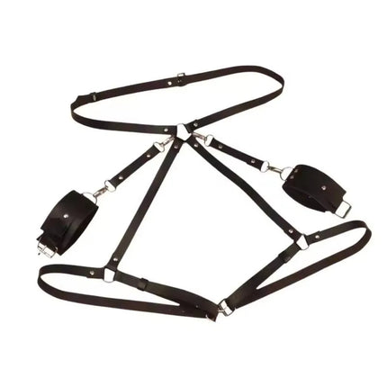 New SM Leather Binding And Binding Leg Set Couple Game Adult Sex Toys Sex Props BDSM Toys Self Bondage Acessorios Femininos Sexy