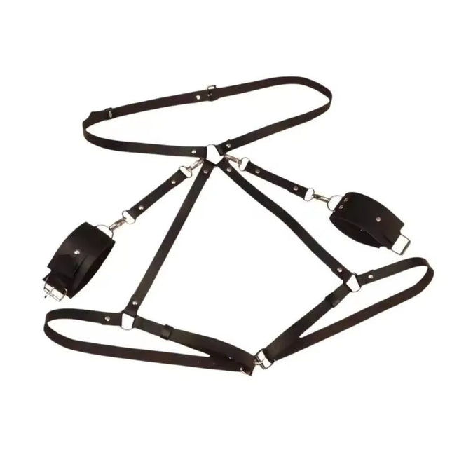 New SM Leather Binding And Binding Leg Set Couple Game Adult Sex Toys Sex Props BDSM Toys Self Bondage Acessorios Femininos Sexy