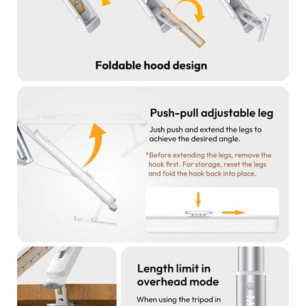 Original Ulanzi TT88 Magnetic Selfie Stick  MagSafe Compatible For Apple iPhone Live Streaming Product Review Vlog Shooting