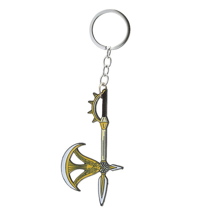 Anime The Seven Deadly Sins Escanor Rhitta Keychain Nanatsu no Taizai Axe Bottle Opener Pendant Key Ring for Men Jewelry Gifts