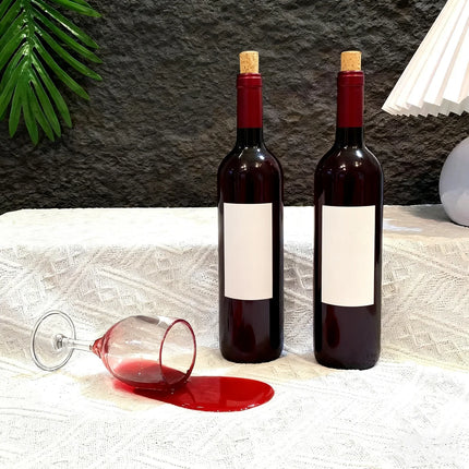 Funny Fake Knocked Over Wine Glass Prank Realistic Novelty Home Bar Decor Hilarious Party Trick April Fools Gift Viral TikTok