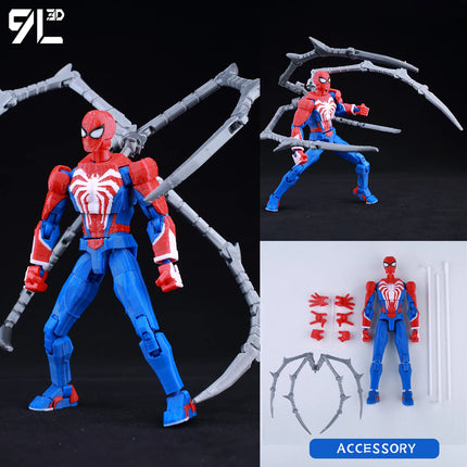 9L3D Articulated Actio Hero Model Collectible Figurine Super Hero Warrior Movie Creative Desktop Ornament Dummy13 Lucky T13 Gift