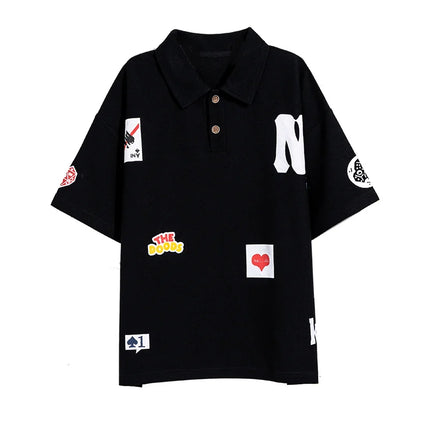 Kids Fashion Design Summer Polo Shirt for Tween Boys Casual Short Sleeve Polo T-shirt Teenage Child Trendy Streetwear Polo Shirt