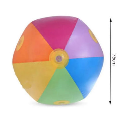 75CM Inflatable Water Spray Ball Sprinkler for Kids - Outdoor Summer Novelty Lawn Swim Garden Toy for Children