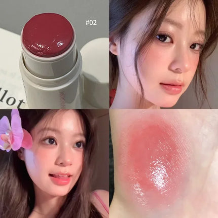 Powder Blusher Stick Korean Girls Whitening Natural Naked Makeup Highlight Powder Blusher Brightening Cream Makeup Blush Stick