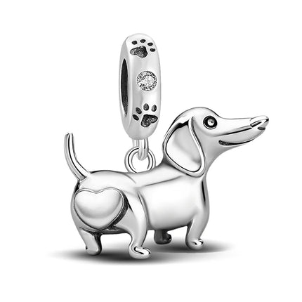925 Sterling Silver Animal Series Little Lion Butterfly Spot Dog Charms Beads Fit Original Pan Bracelet High Quality DIY Jewelry