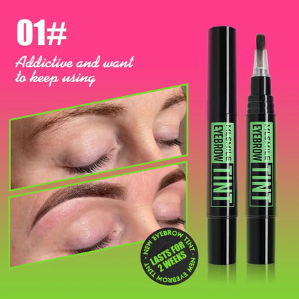 Rotating Liquid Eyebrow Dye Tint Brush Pencil Long lasting Coloring Lasts 2 Weeks Waterproof Makeup Eyebrow Cream Stencil Kit