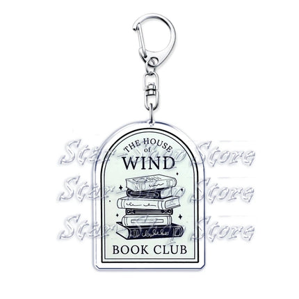 Acotar Books Keychain for Accessories Bag Rhysand Feyre A Court of Thorns and Roses Key Chain Ring Keyring Jewelry Fans Gifts