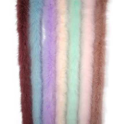 2M Soft Turkey Marabou Feather Boa 11-50g for Scarf Clothing Christmas Tree Decor Shawl Craft Costume Wedding Dress Plume Boas