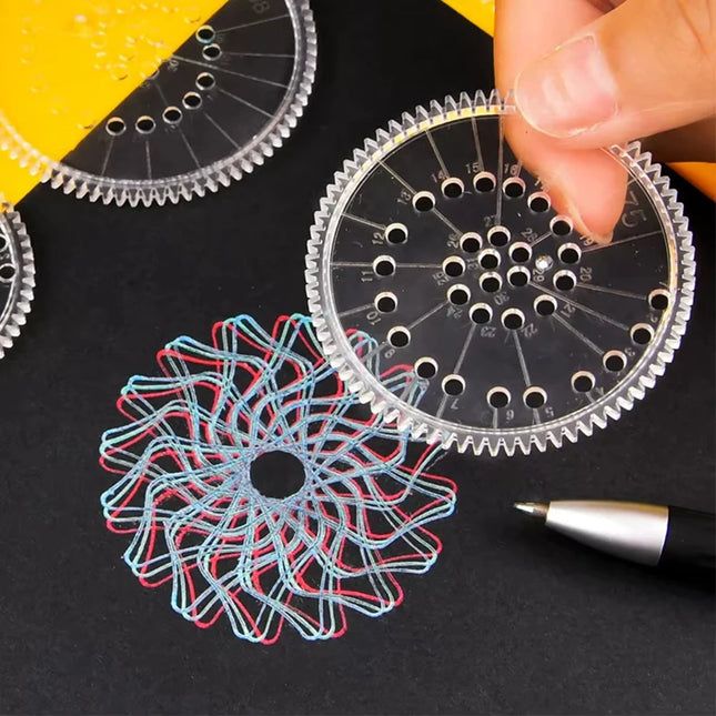 Creative Spirograph Drawing Toys Set Funny Art Crafts Gears Geometry Stencils Painting Template Kids Students Educational Gifts