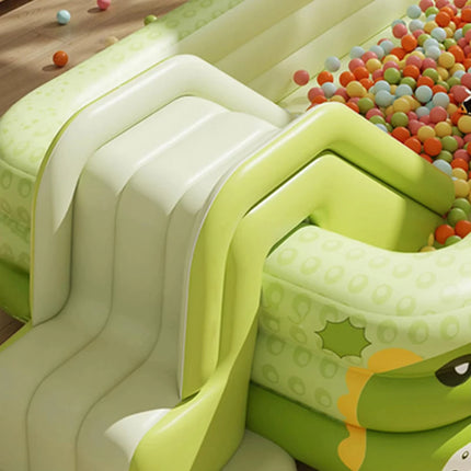 Kids Inflatable Slide with Detachable Swimming Pool Anti-Tip Over Stable Design Indoor and Outdoor Fun Inflatable Play Toy