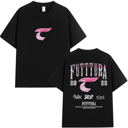 Singer TINI STOESSEL Futtura Tour New Album 2025 Graphic T-shirts Men Women Fashion Harajuku Short Sleeve Cotton Tees streetwear
