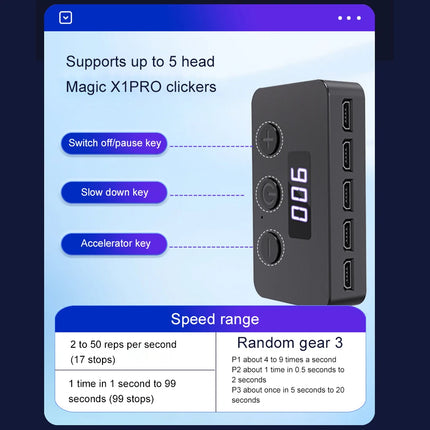 Phone Screen Auto Clicker Device Physical Simulation Finger Click Continuous Auto Point Device Universal for Live Broadcast