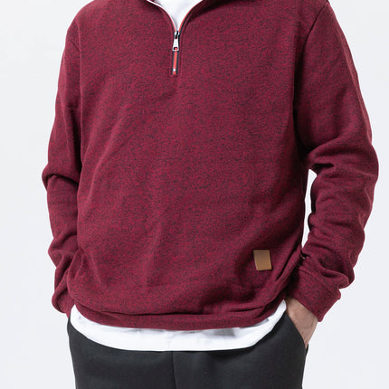 Men's Quarter Zip Up Sweaters Slim Fit Lightweight Mock Neck Pullover Casual Sweaters Half Turtleneck Knitted Outdoor Streetwear