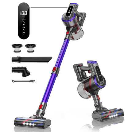 Buture JR400 450W 38000Pa Powerful Cordless Vacuum Cleaner Wireless Handheld For Home Appliance with Touch Screen 55 Min Runtime