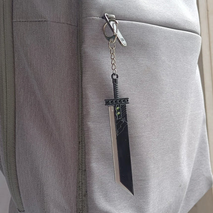 Game Final Fantasy 7 Cloud Buster Sword Keyring Remake Sword Zack Fair Metal Pendant Fans Cosplay Jewelry Gift