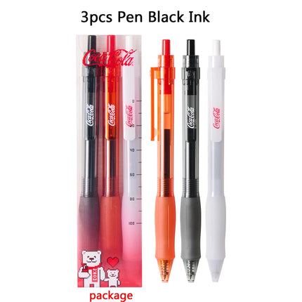 KACO Coca-Cola Gel Pen Great Value Set 0.5mm Dual Ball Tip Quick-Dry Smooth Rollerball Pens Licensed Stylish Collection Gifts 펜