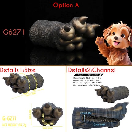 SHAZ Fantasy Monster Foot Male Masturbator Single Channel Pocket Pussy Realistic Animal Vagina Stroker Onahole Adult Sex Toy 18+