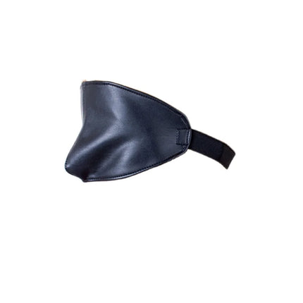 BDSM Bondage Leather Harness Eye Mask with Mystery Cover Nose Blindfold Goggles for Fetish Restrain Senses Adult Game Sex Toys