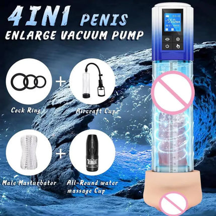 Male Penis Trainer Stretch Airplane Bottle Male Electric Masturbation Negative Pressure Spa Airplane Bottle Penis Massager