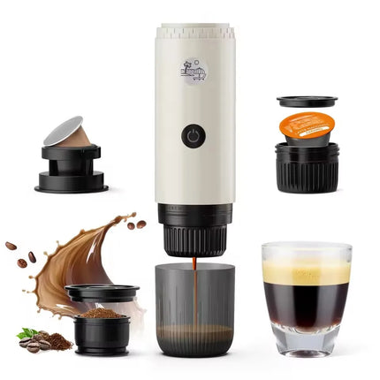Zai xiao Portable Espresso Machine 3-in-1 Travel Coffee Maker for Camping Hiking Office Self-Heating with USB-C
