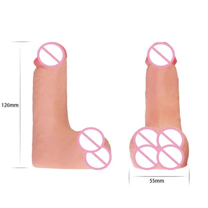 GOFLYING STP Packer Wholesale Ultra Soft Realistic Short Small Dildo Dress Male Genitalia Transgender Ftm Prosthetics Penis