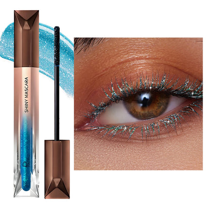 5D Colorful Silk Mascara Blue Red Golden Cream Length Waterproof and Non-caking Colored Thickening Lengthening Curling Mascara
