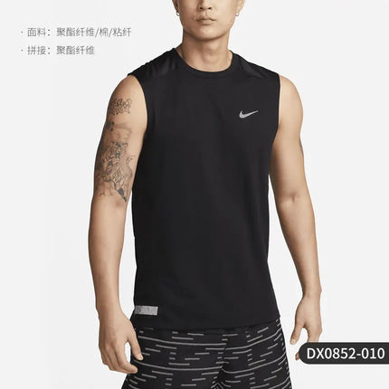 Nike Official Summer Running Training Breathable T-shirt Men's Sports Vest DX0852-010