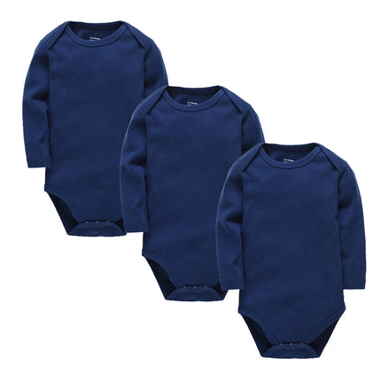 1/3 Pcs KAVKAS Baby Clothing Rompers Boys 100% Cotton Plain Bodysuit Girls Blank Muslin Jumpsuit 0-24 Months