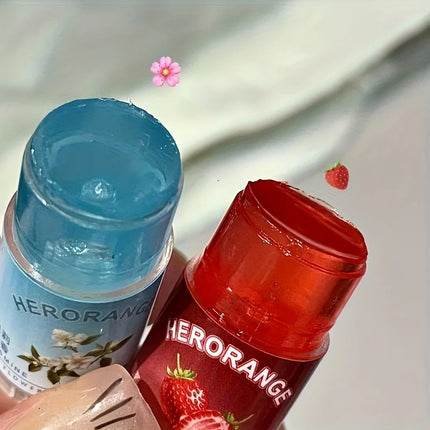 Herorange Lip Flower Elegant Lip Balm Long-Lasting Moisturizing Refreshing Non-Sticky Prevents Dryness and Reduces Lip Lines Primer Christmas Gift