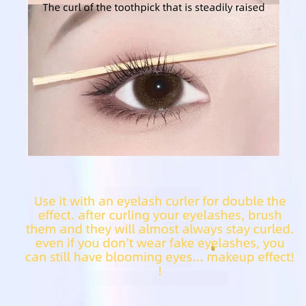 Waterproof Spiral Brush Head Mascara - Steel Tube Long-lasting Easy To Apply - Suitable for Beginners Party Makeup Mascara