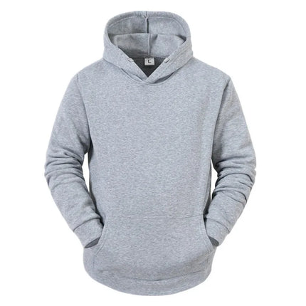 Masculino Cor Sólida Com Capuz Suéteres Masculino Camisola De Lã Quente Moda Roupas De Rua Solta Respirável  Hoodie Men