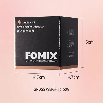 FOMIX Loose Powder Air Cushion Blush Long Last High Pigment Soft Misty Matte Face Blusher Natural Colors For Cheek