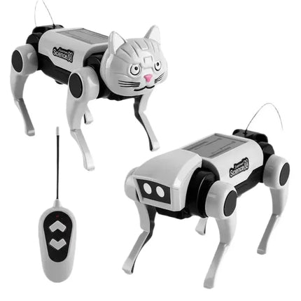 Robot Cat Dog Electronic Pet Remote Control Mechanical Dog Assembly Experimental Toy Mechanical Dog Mechanical Cat Walking