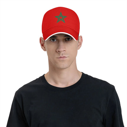Morocco Flag Outfits Men Women Baseball Cap  Trucker Hat Unique Daily Headwear Adjustable Snapback Cap