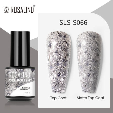 ROSALIND Gel Nail Polish UV Base Top Coat Soff Off Stamping Polish All For Art Manicure Semi Permanant Gel Nail Fast Shipping