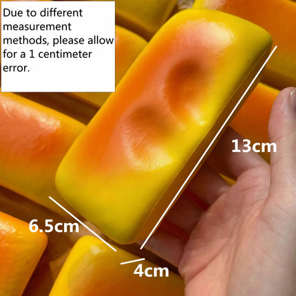 Squishy Simulated Long Bread Squeeze Toy Stress Relief Slow Rising Sensory Fidget Toys for Anxiety ADHD Kids Adults Squeeze Toys