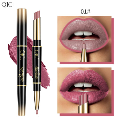 Matte 14-colors Lip Liner Pencil Bevel Design Nib Lip Contour Lipstick Nude Brown Lipstick Pencil Natural Lasting Lipliner Makeu