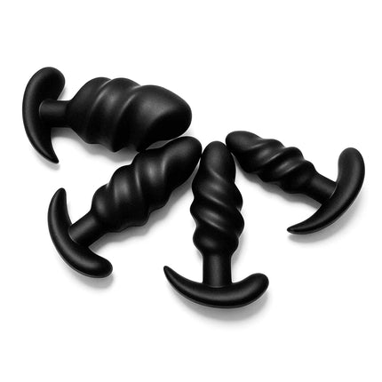 Silicone Threaded Anal Plug 4 Sizes Anal Plug Butt Plug Unisex Wearable Stopper Adults Sex Toys for Men Women Trainer